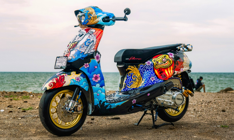 Modifikasi Grand Filano Hybrid Sporty Japan Style Curi Perhatian Anak Muda Jambi