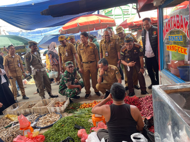 Jelang Ramadan, Saber Pangan Sidak Pasar Sengeti