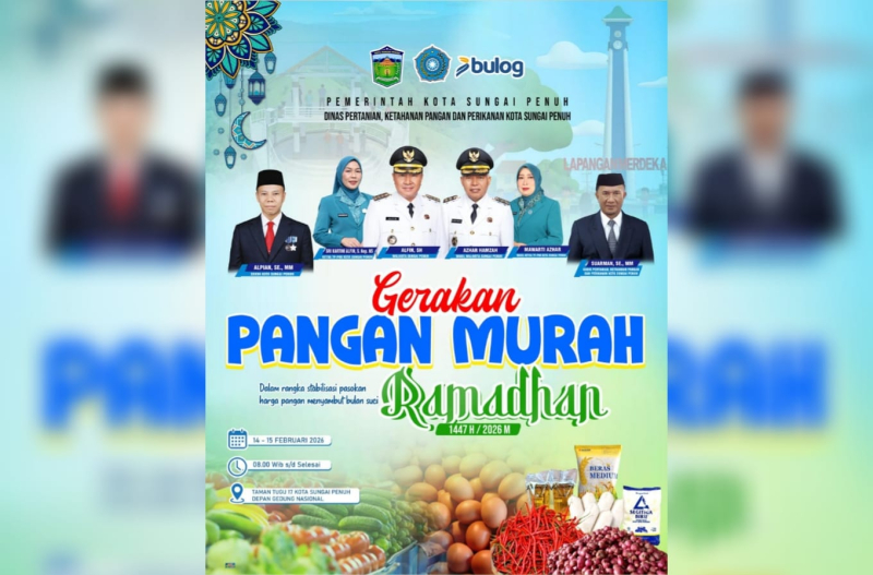 Jelang Ramadan, Pemkot Sungai Penuh Gelar Gerakan Pangan Murah