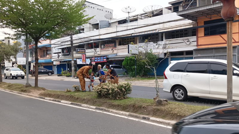 Terjadi Aksi Kejar-kejaran di Jalan, Puluhan Gepeng di Kota Jambi Terjaring