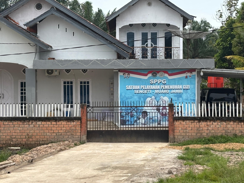 Satuan Pelayanan Pemenuhan Gizi (SPPG) Sengeti di Kecamatan Sekernan.