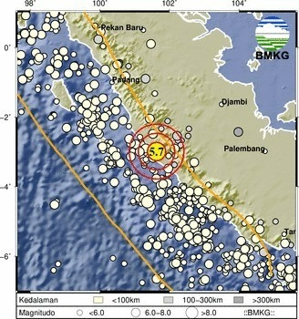 Gempa Magnitudo 5,7 Guncang Bengkulu, Getaran Terasa Hingga Kerinci dan Sungai Penuh