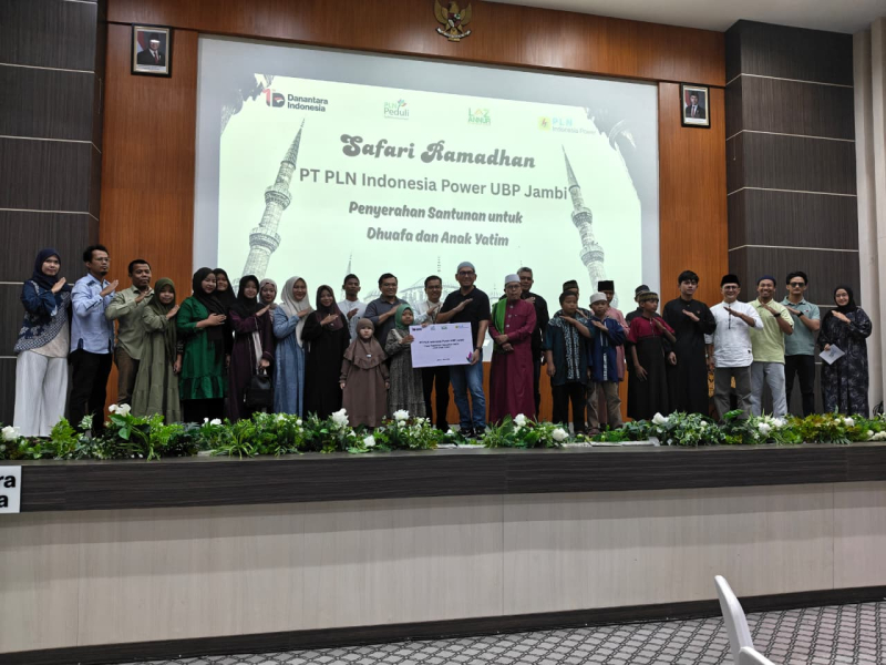 Wujud Kepedulian Ramadan, PLN Indonesia Power UBP Jambi Salurkan Santunan Rp220 Juta kepada 400 Duafa dan Yatim