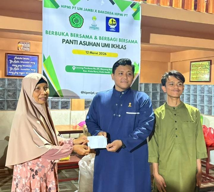 Semangat Ramadan, HIPMI PT UM dan Bakorda HIPMI PT Jambi Gelar Buka Bersama dan Santuni Anak Panti