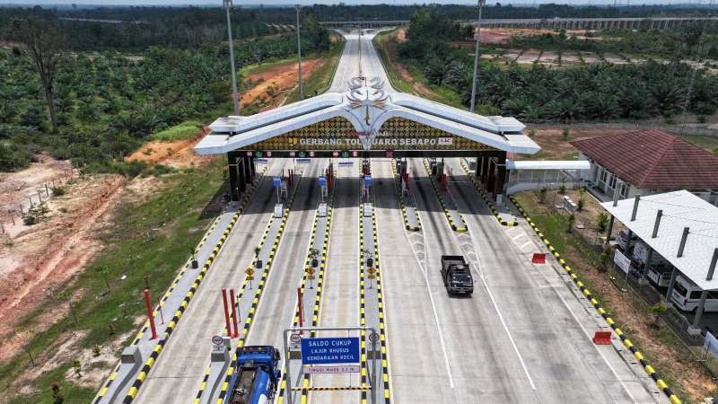 Trafik Mudik Lebaran 2026 di Tol Trans Sumatera Melonjak hingga 109,65 Persen