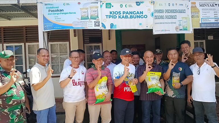 Bupati Dedy Putra Dampingi Wadir Bulog Sidak Harga Sembako di Pasar Bungo, Stok Aman dan Harga Stabil