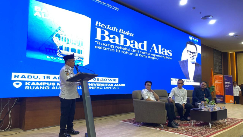 Bedah Buku Wamendagri di Unja, Gubernur Al Haris: Inspirasi Anak Muda Menatap Masa Depan