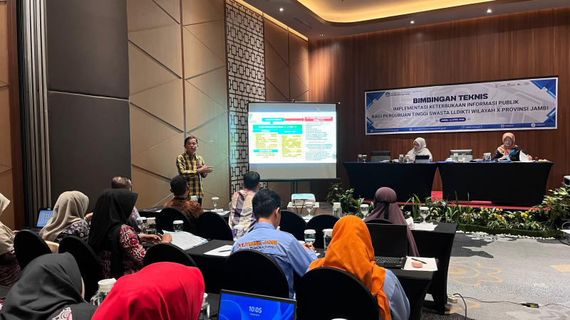Gandeng KI Jambi, LLDIKTI Sosialisasikan Keterbukaan Informasi Publik Kepada Perguruan Tinggi Swasta