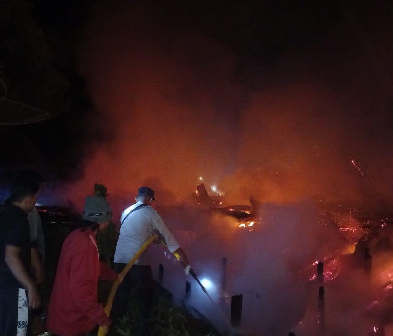 Kebakaran di Tanjabtim Hanguskan 10 Bangunan, 1 Warga Meninggal Dunia