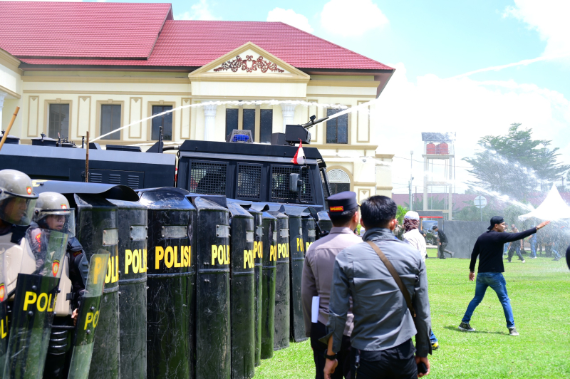 Polda Jambi Gelar Latihan Sispamkota, Antisipasi Dinamika Kamtibmas Jelang Agenda Nasional